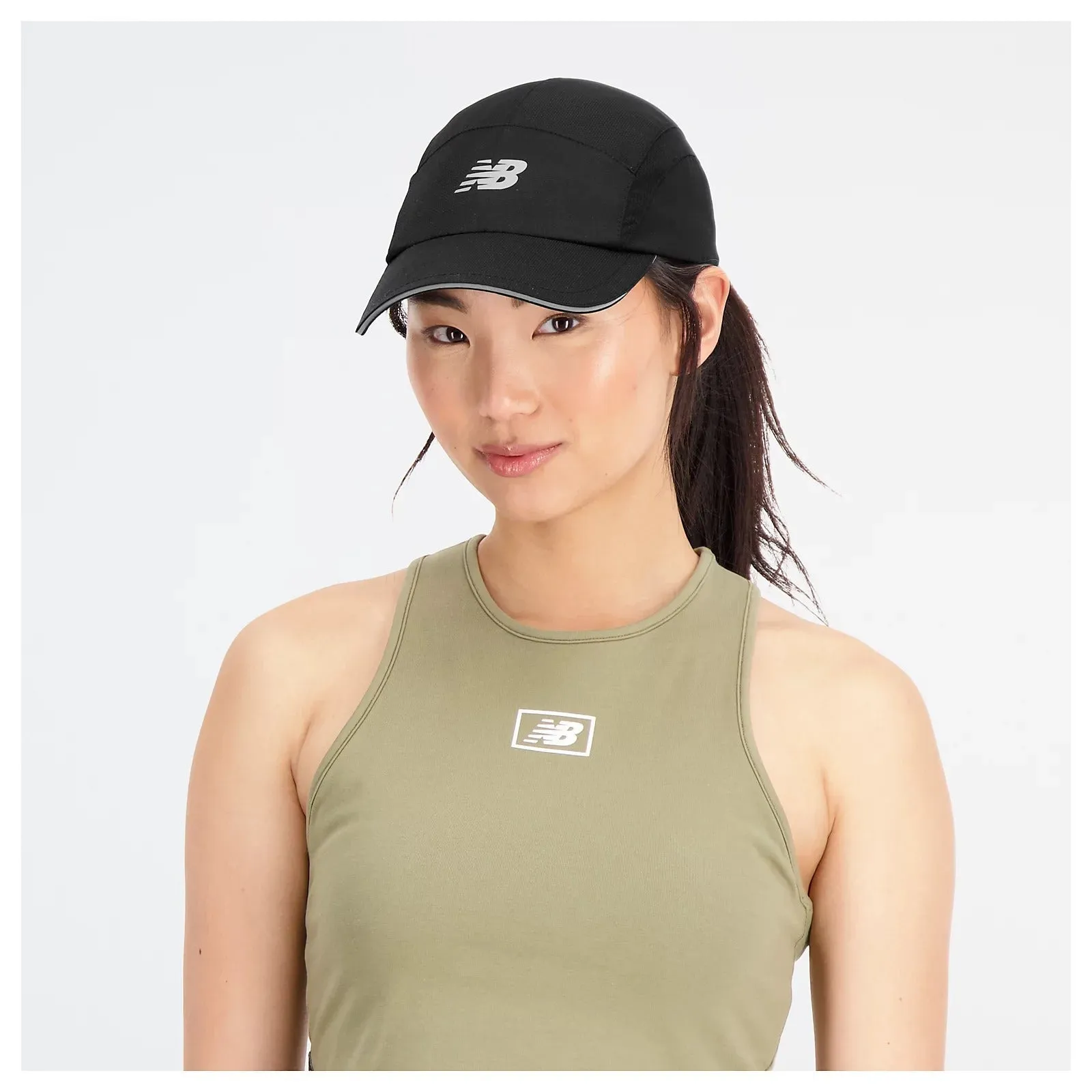 New Balance 5 Panel Performance Hat Black LAH91003-BLK