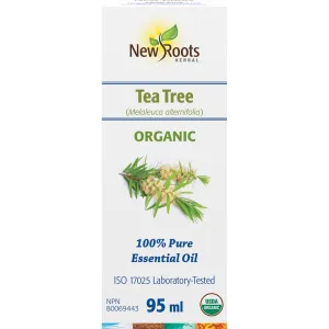 New Roots 100% Pure Essential Oil Organic Tea Tree 95 mL