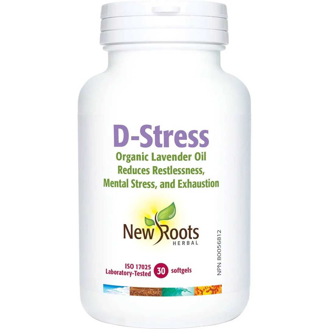 New Roots D-Stress 30 Softgels