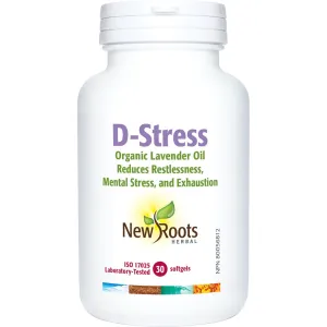 New Roots D-Stress 30 Softgels