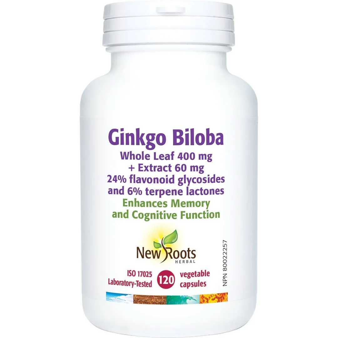 New Roots Ginkgo Biloba 120 Capsules