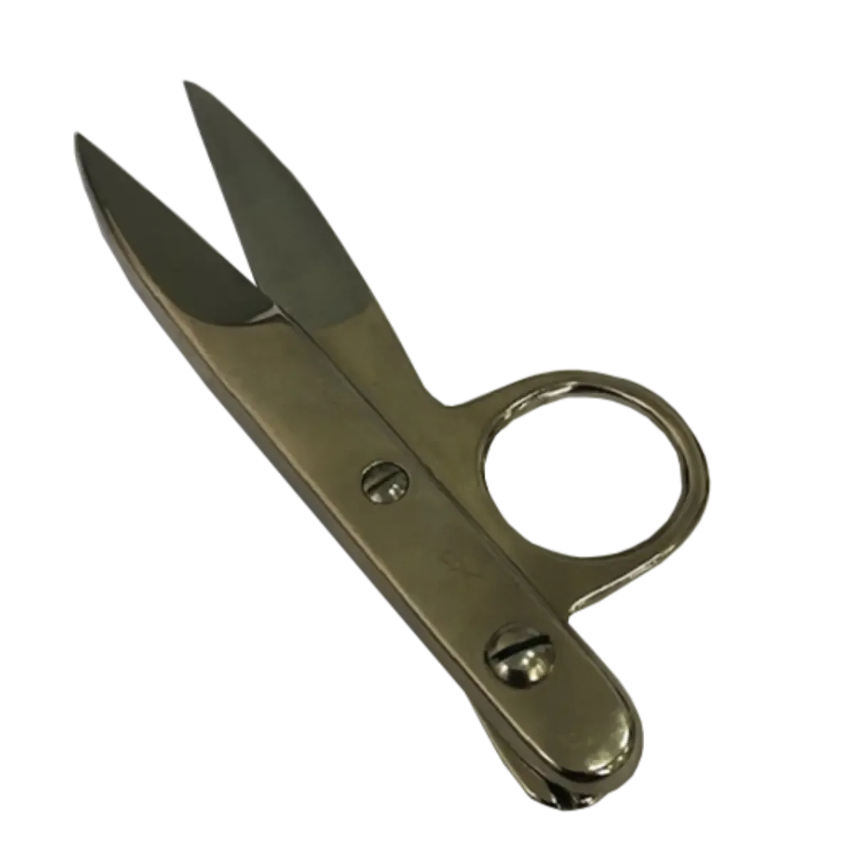 Nickel Plated Steel Thread Snips-Clippers 4½" (11cm) With Broad Blades T18