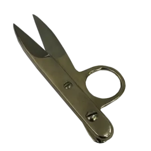 Nickel Plated Steel Thread Snips-Clippers 4½" (11cm) With Broad Blades T18
