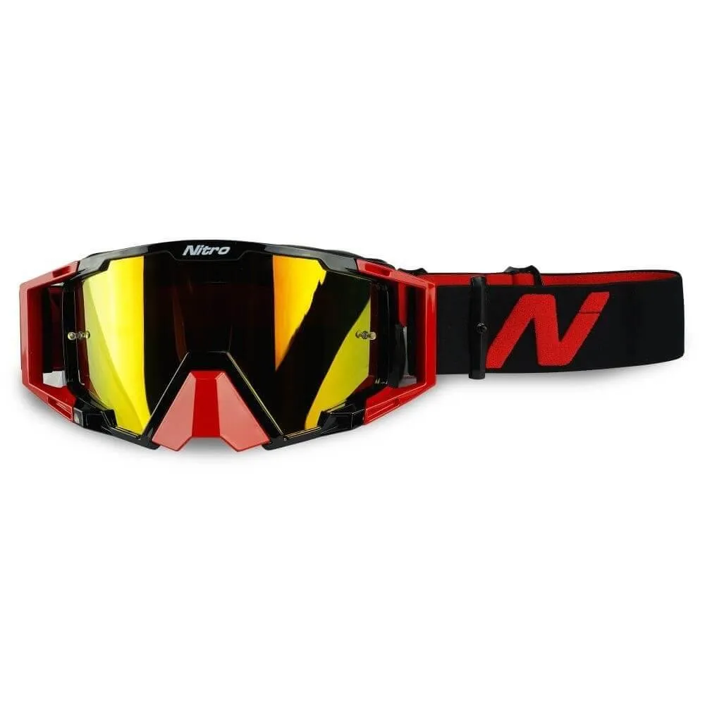 Nitro NV-100 Motocross Goggles Red