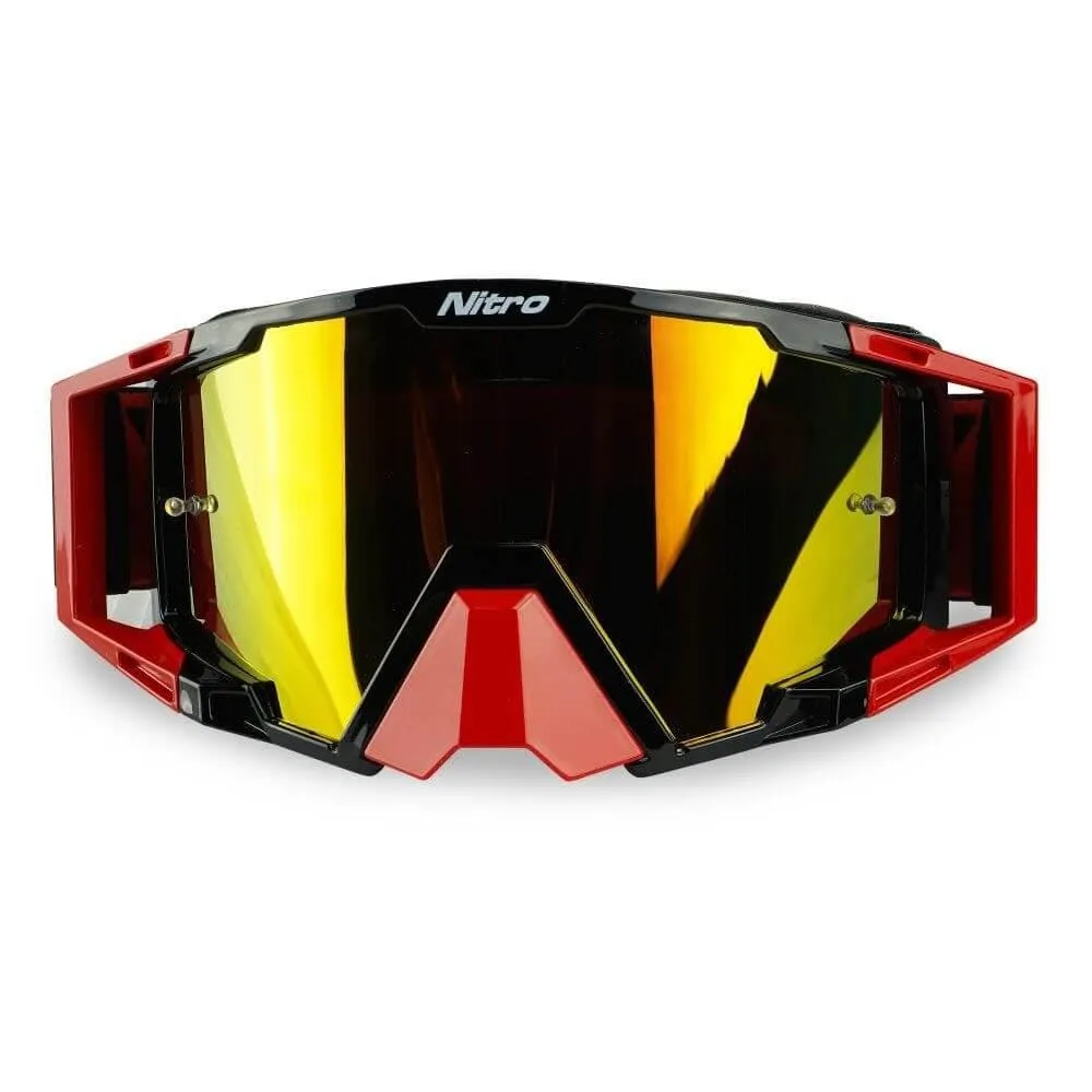 Nitro NV-100 Motocross Goggles Red