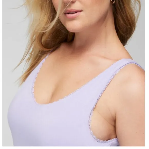 NWT Soma Cool Nights Lace-Trim Midi Chemise