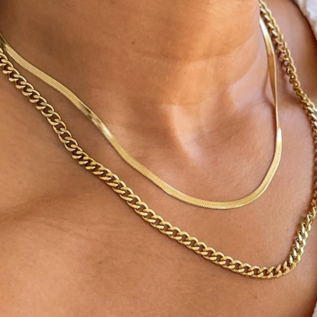 NYX LAYERED LINK NECKLACE