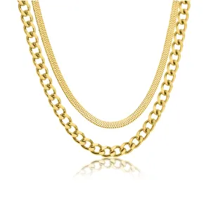 NYX LAYERED LINK NECKLACE