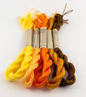 Orange/Yellow Palette Embroidery Thread