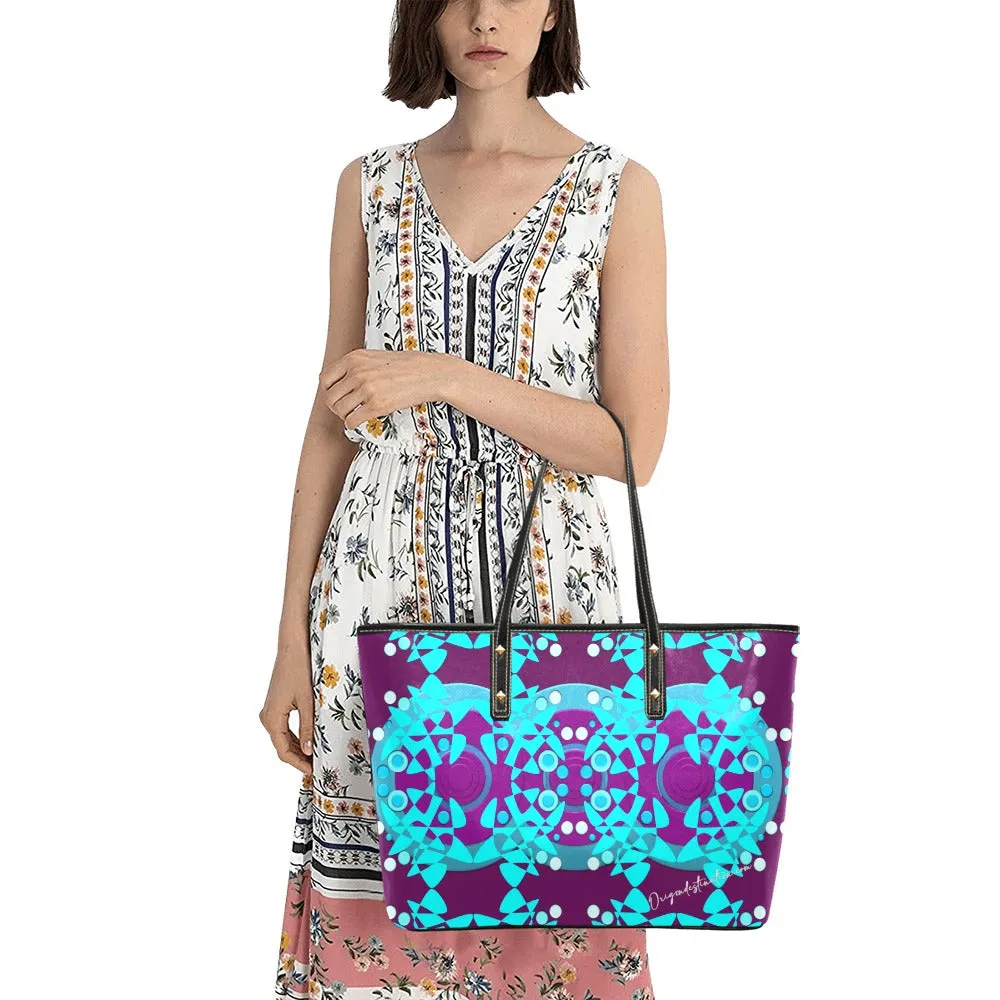 Origen Destination Women's Blu-Hue Rivet-strap Large Tote Bag