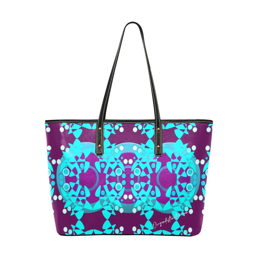 Origen Destination Women's Blu-Hue Rivet-strap Large Tote Bag