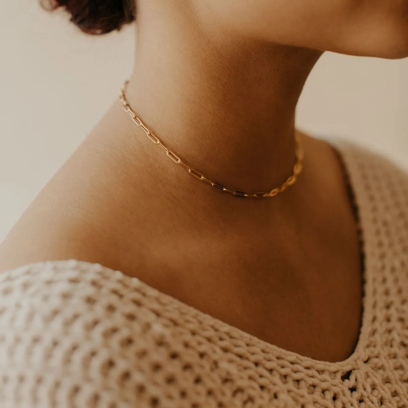 Oval Link Chain Necklace