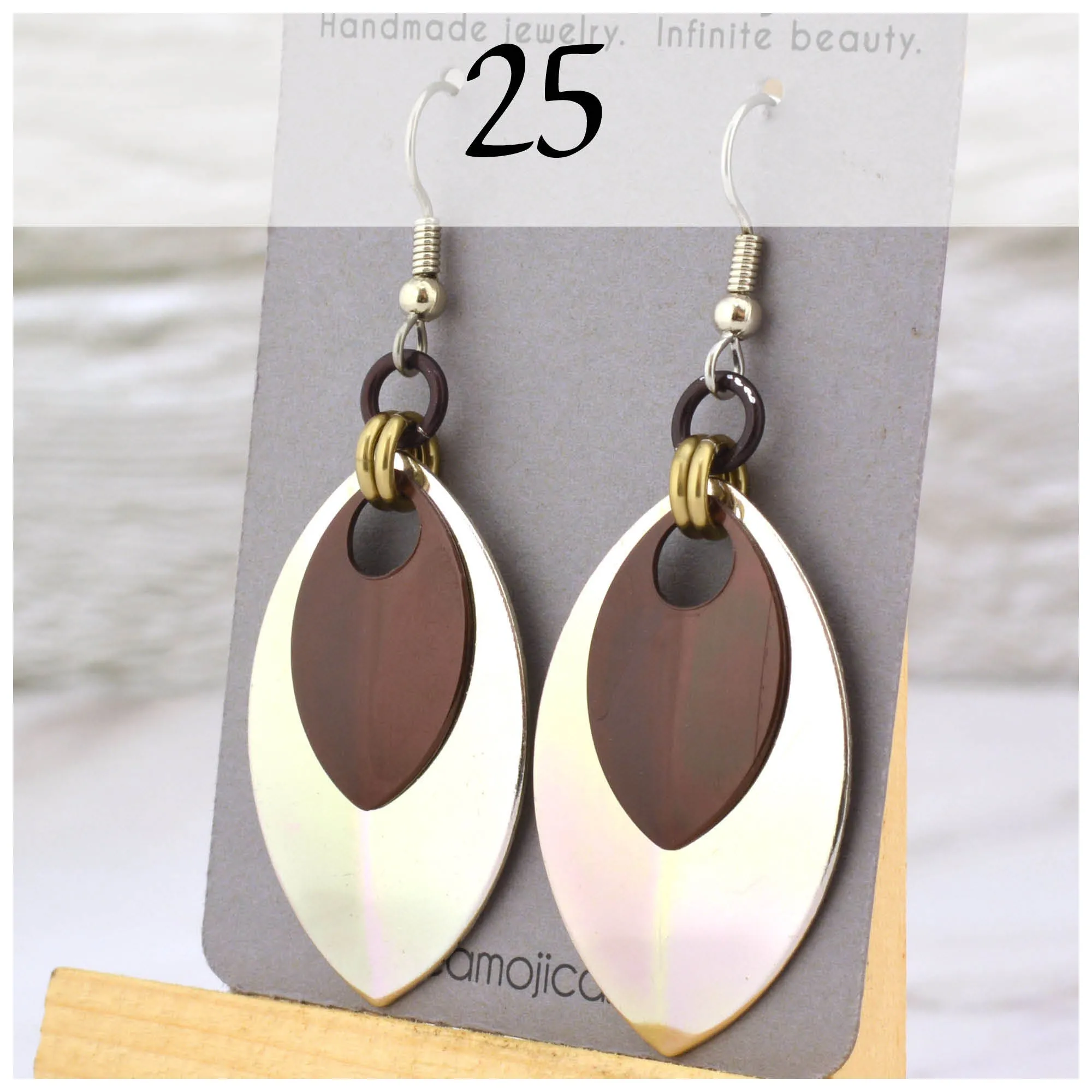 OVERSTOCK SALE: Double Leaf Earrings