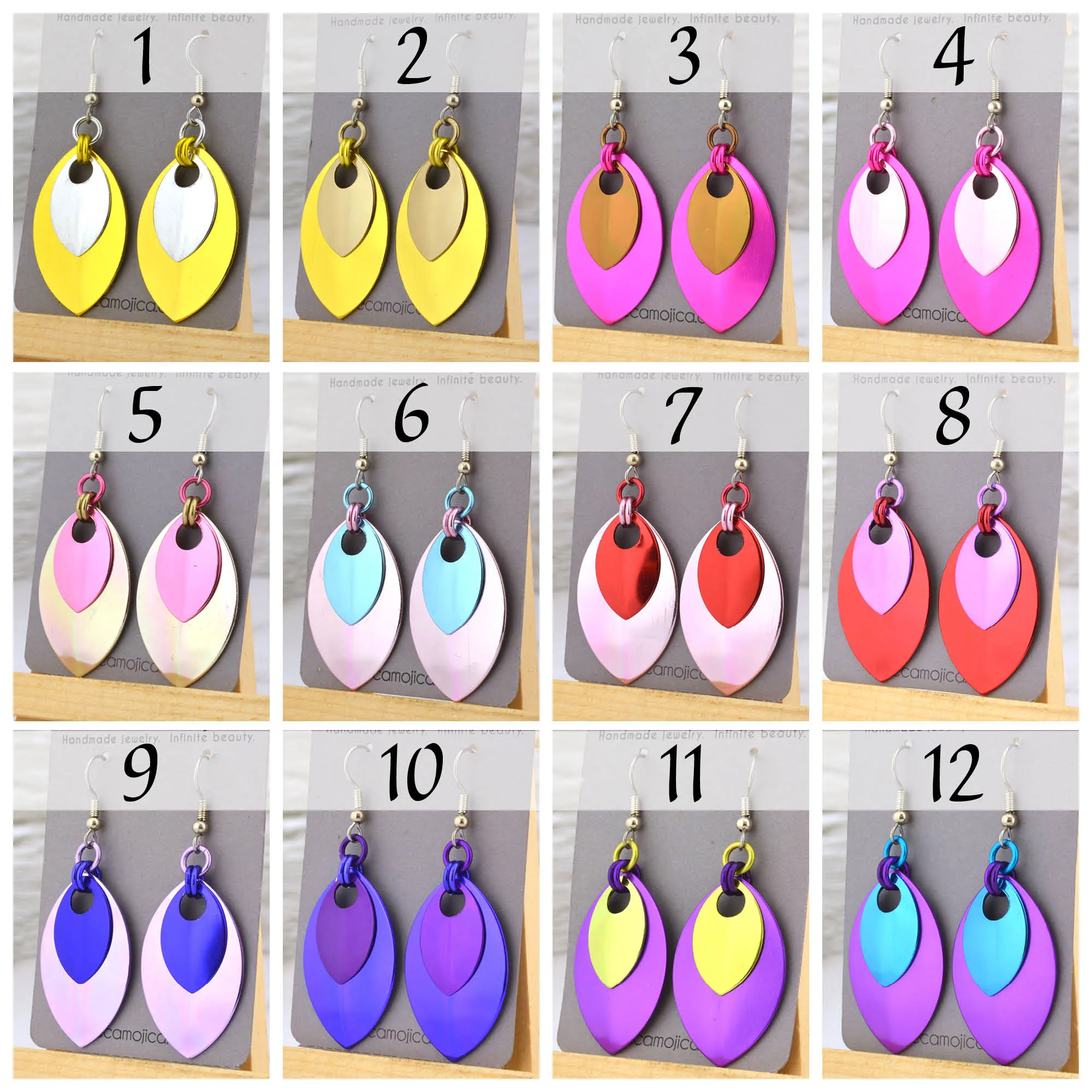 OVERSTOCK SALE: Double Leaf Earrings