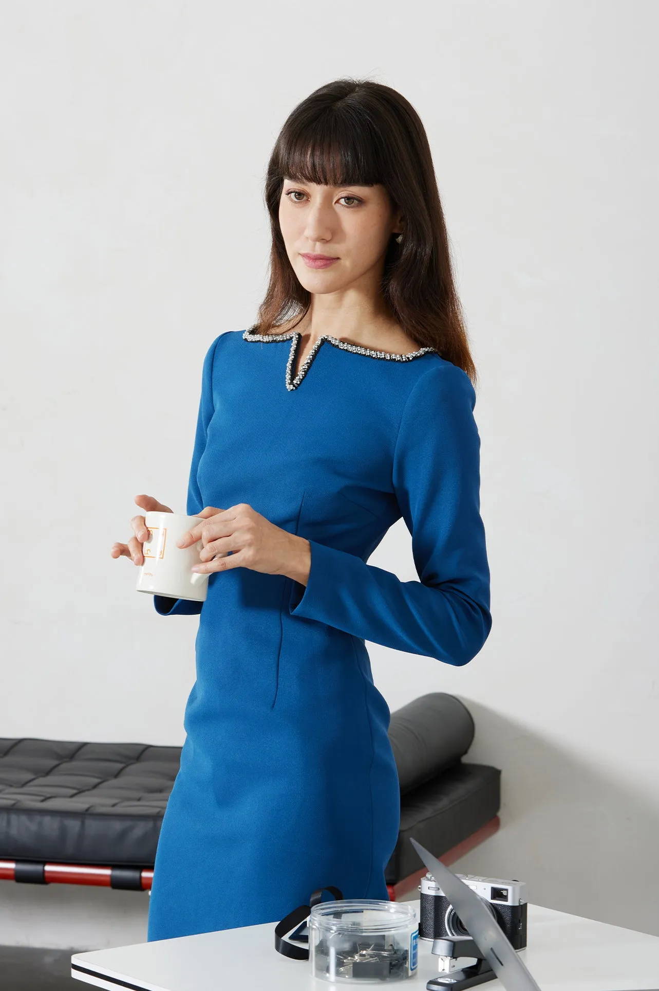 PEARL EMBELLISHED DRESS