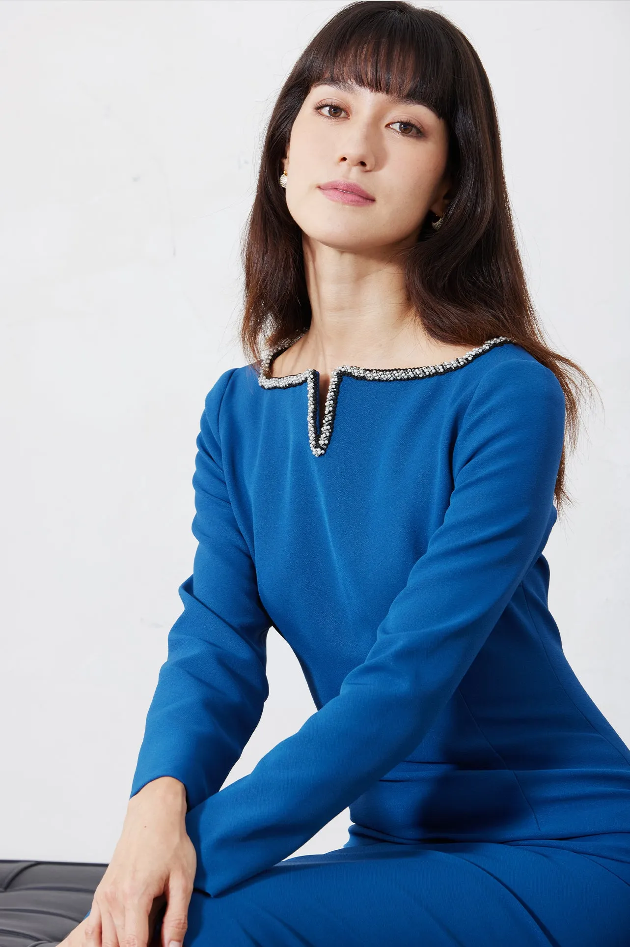 PEARL EMBELLISHED DRESS