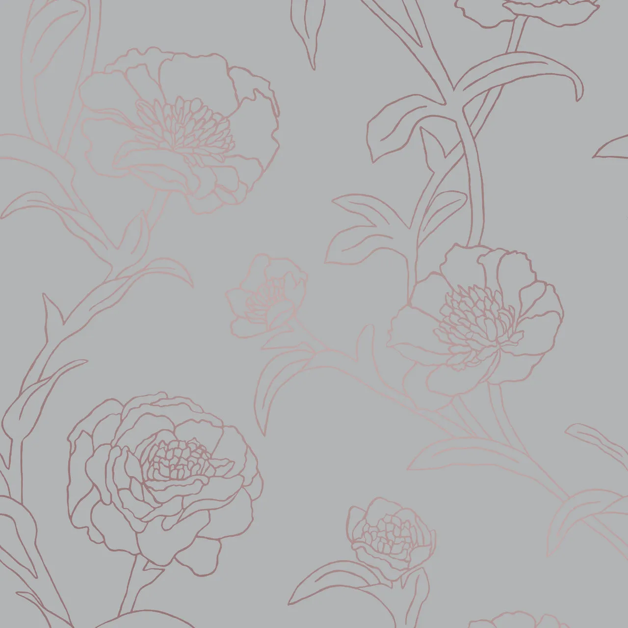 Peonies Pearlescent Self-Adhesive PE507 Wallpaper