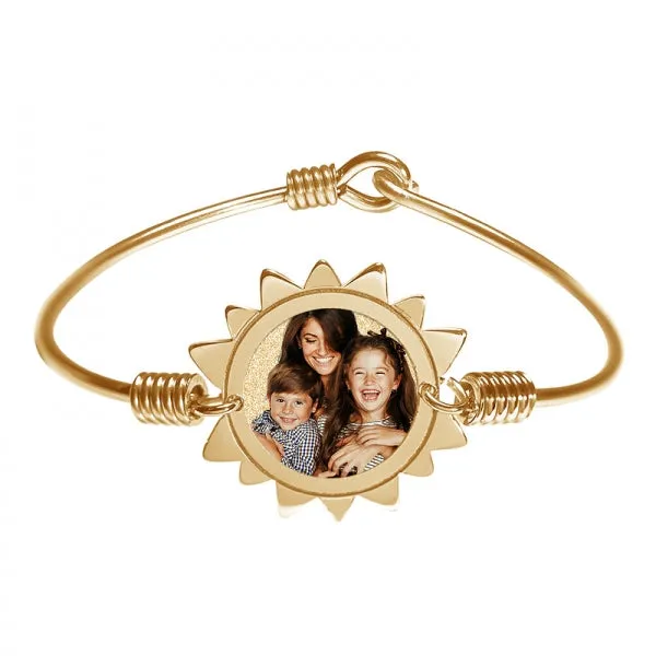 Photo Engraved You Are My Sunshine Expandable Bracelet Jewelry