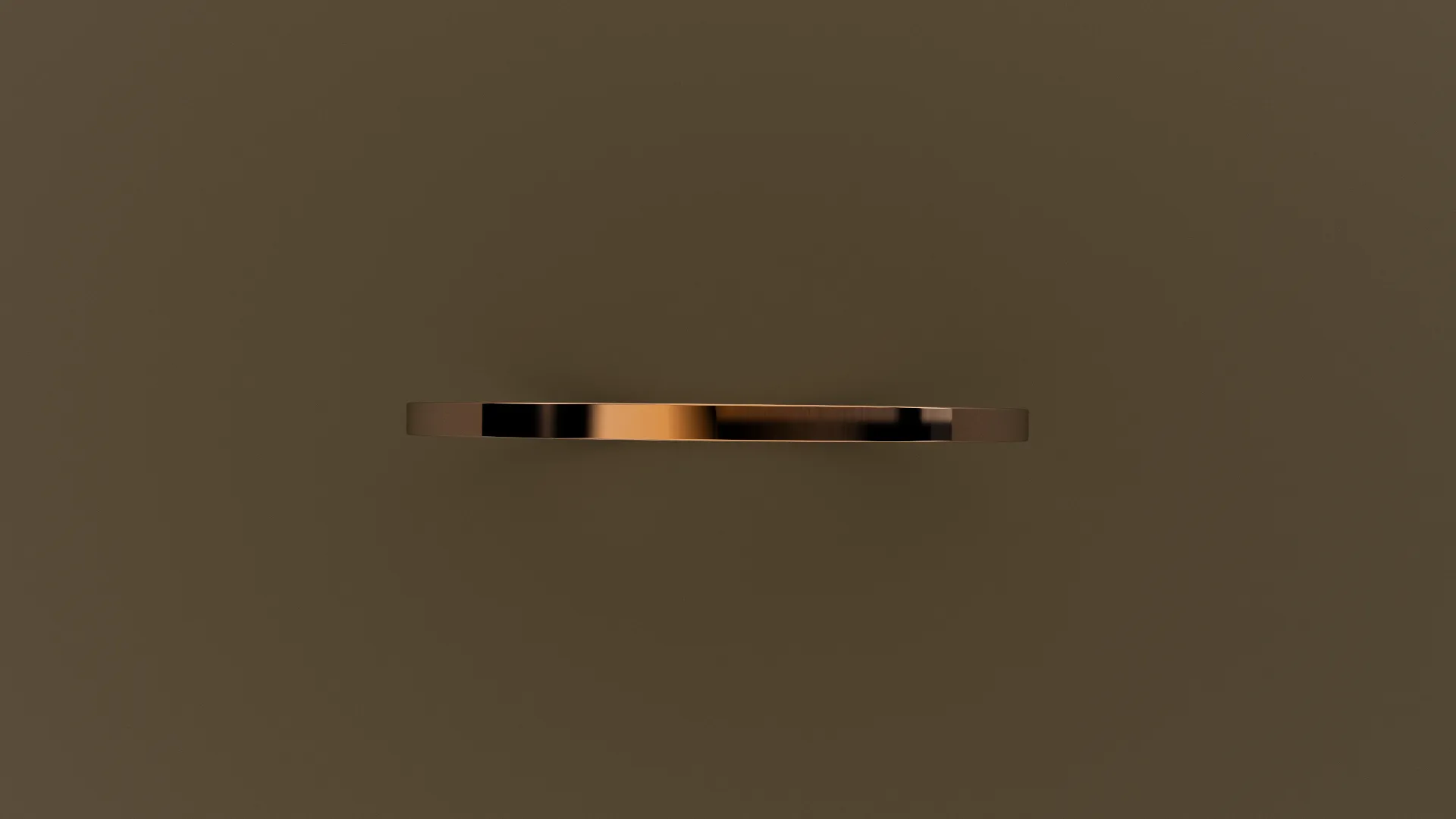 Polished Rose Gold 1mm Flat Wedding Band