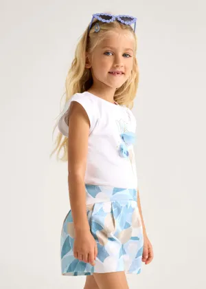 PRE ORDER - NEW SS25 Mayoral Girls Shorts Set 3002/3905 blue 52/22