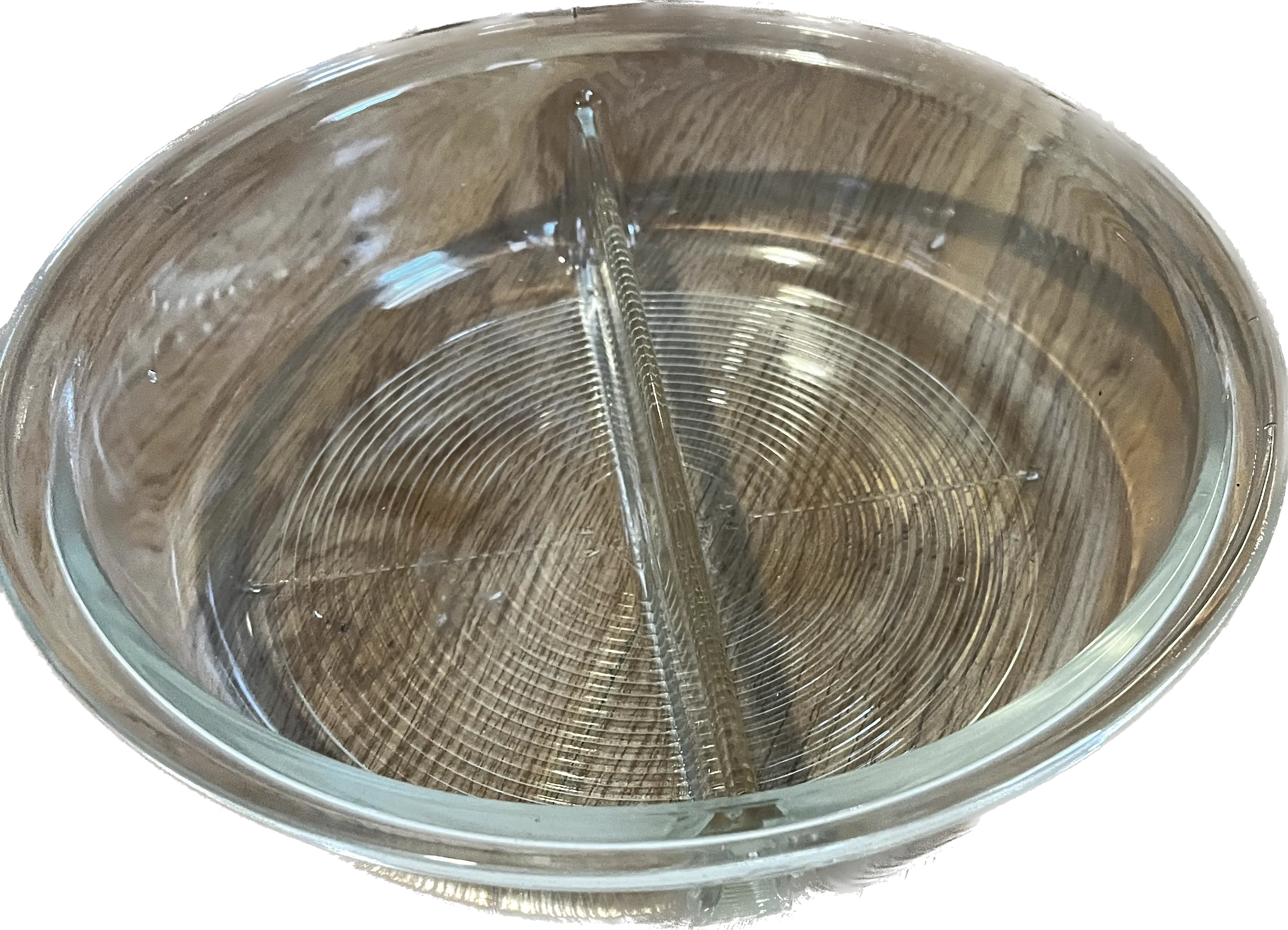 Pyrex Two Compartment Dish