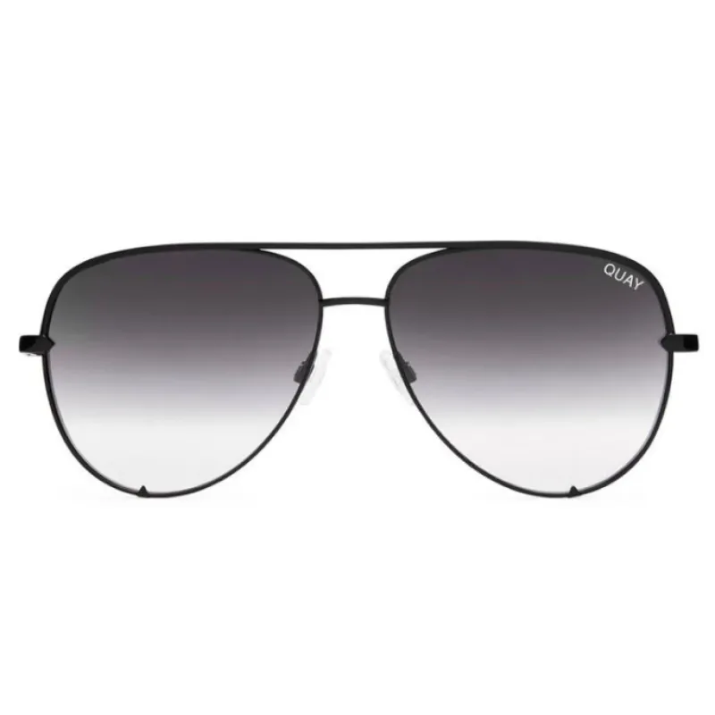 Quay Australia High Key Sunglasses - Black/Silver
