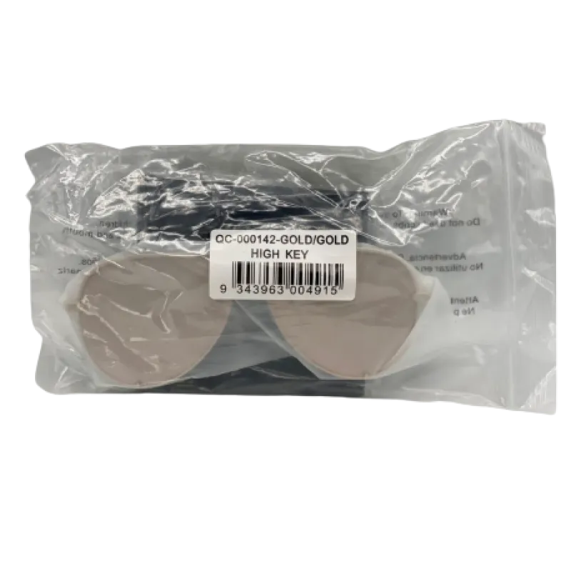 Quay Australia High Key Sunglasses - Gold/Gold