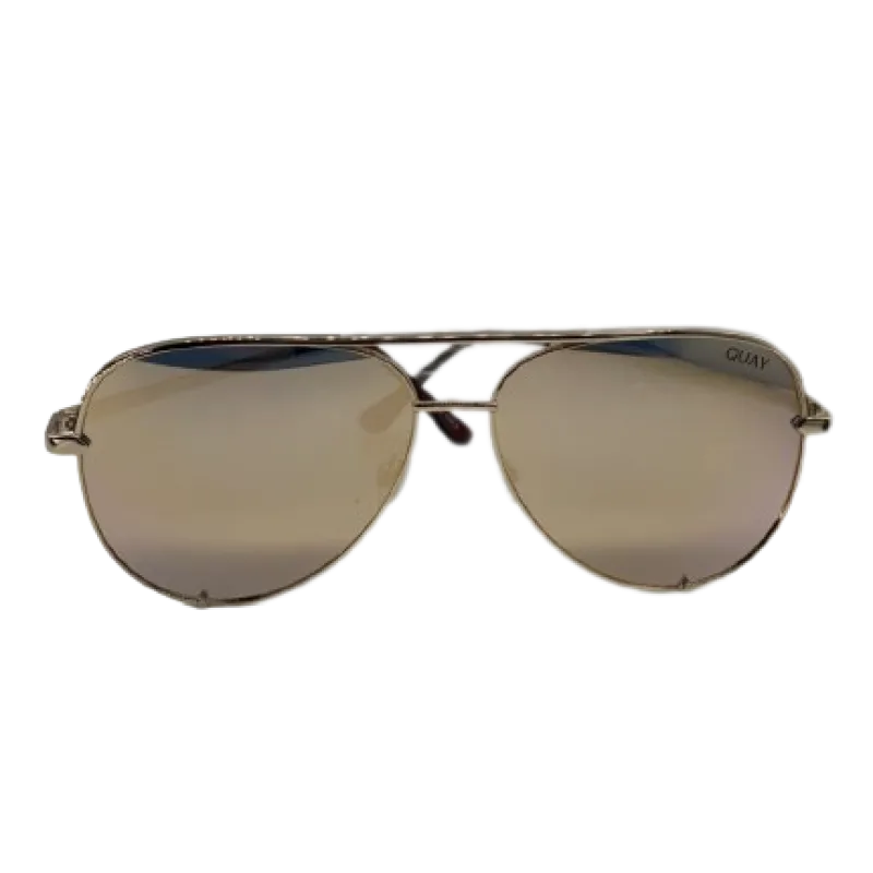Quay Australia High Key Sunglasses - Gold/Gold
