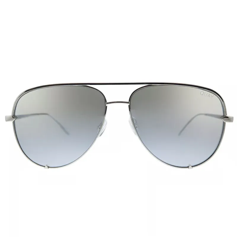Quay Australia High Key Sunglasses - Silver/Silver