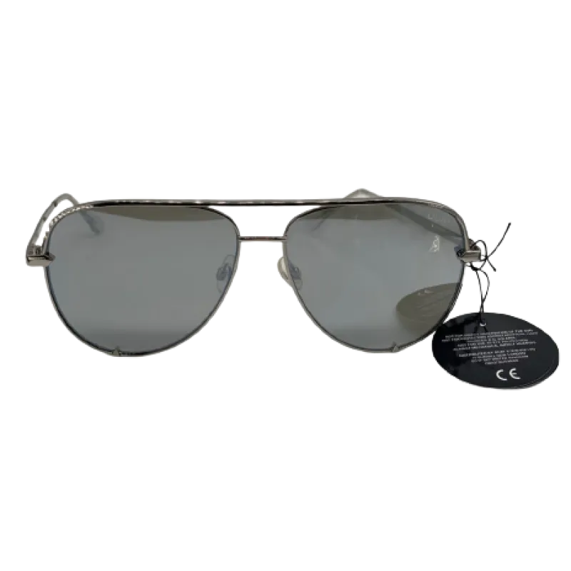 Quay Australia High Key Sunglasses - Silver/Silver