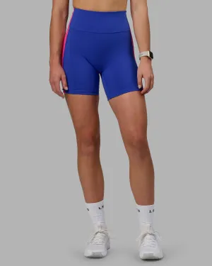 Revitalise Mid Short Tights - Power Cobalt-Fuchsia Pink