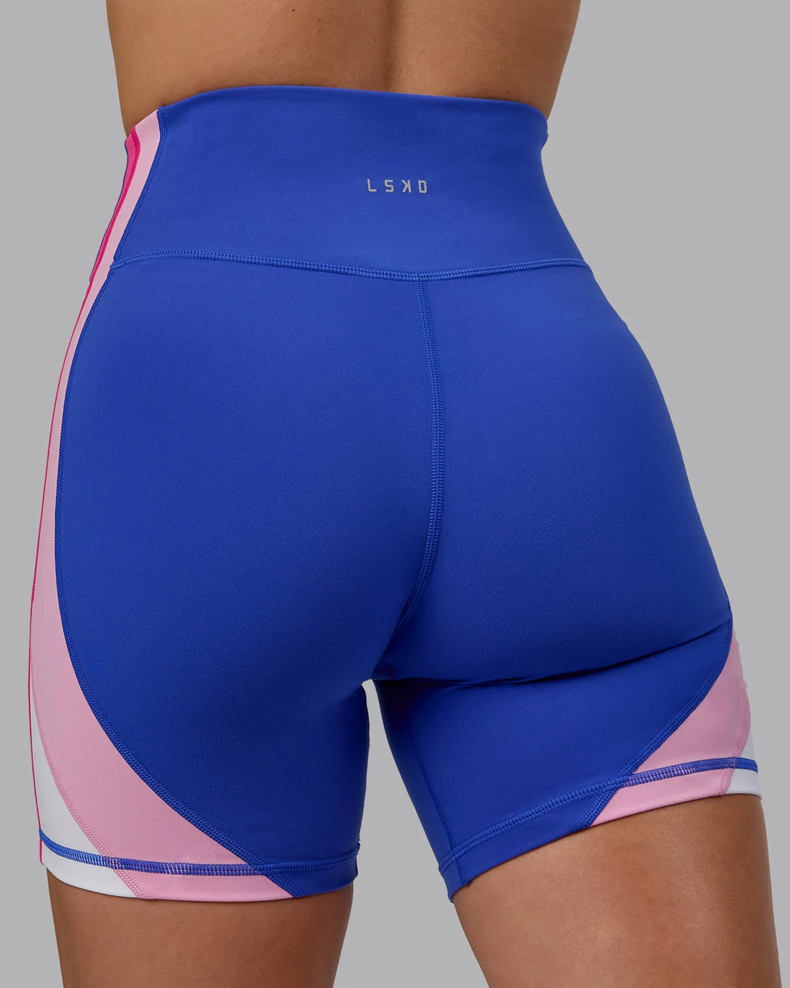Revitalise Mid Short Tights - Power Cobalt-Fuchsia Pink