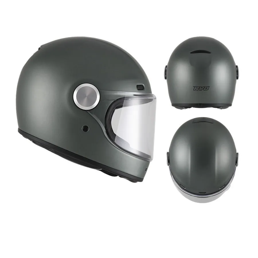 RYO RF-6V MOTORCYCLE FULL FACE HELMET w/ FREE EXTRA VISOR
