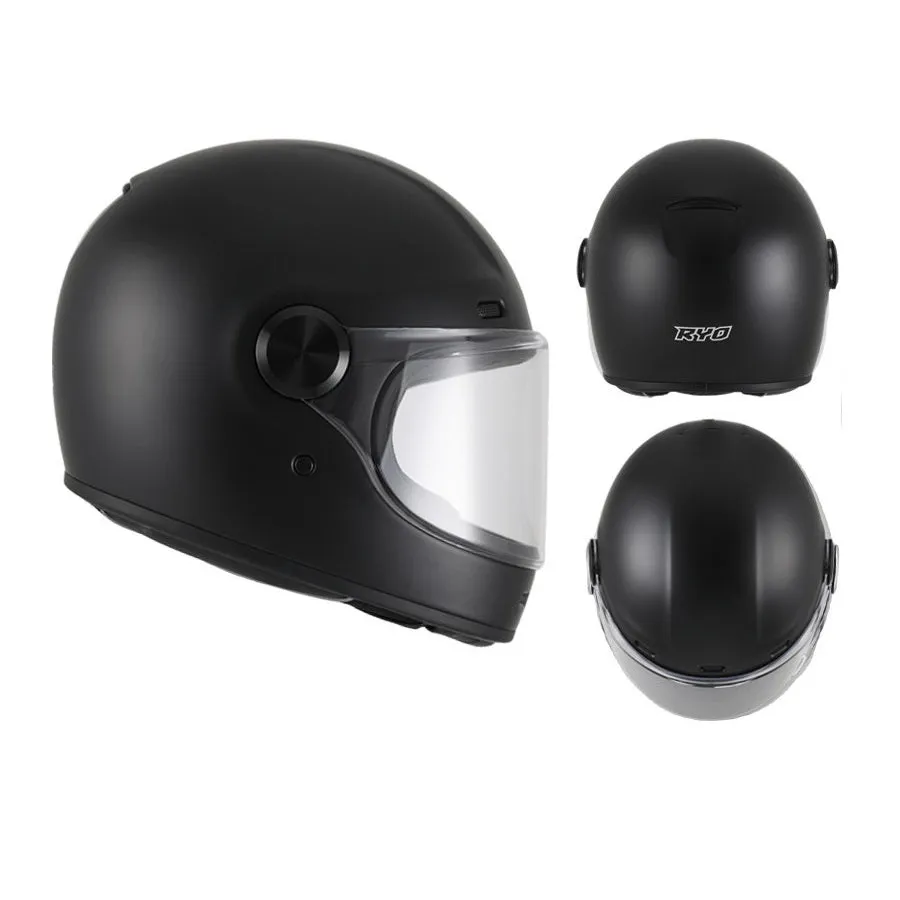 RYO RF-6V MOTORCYCLE FULL FACE HELMET w/ FREE EXTRA VISOR