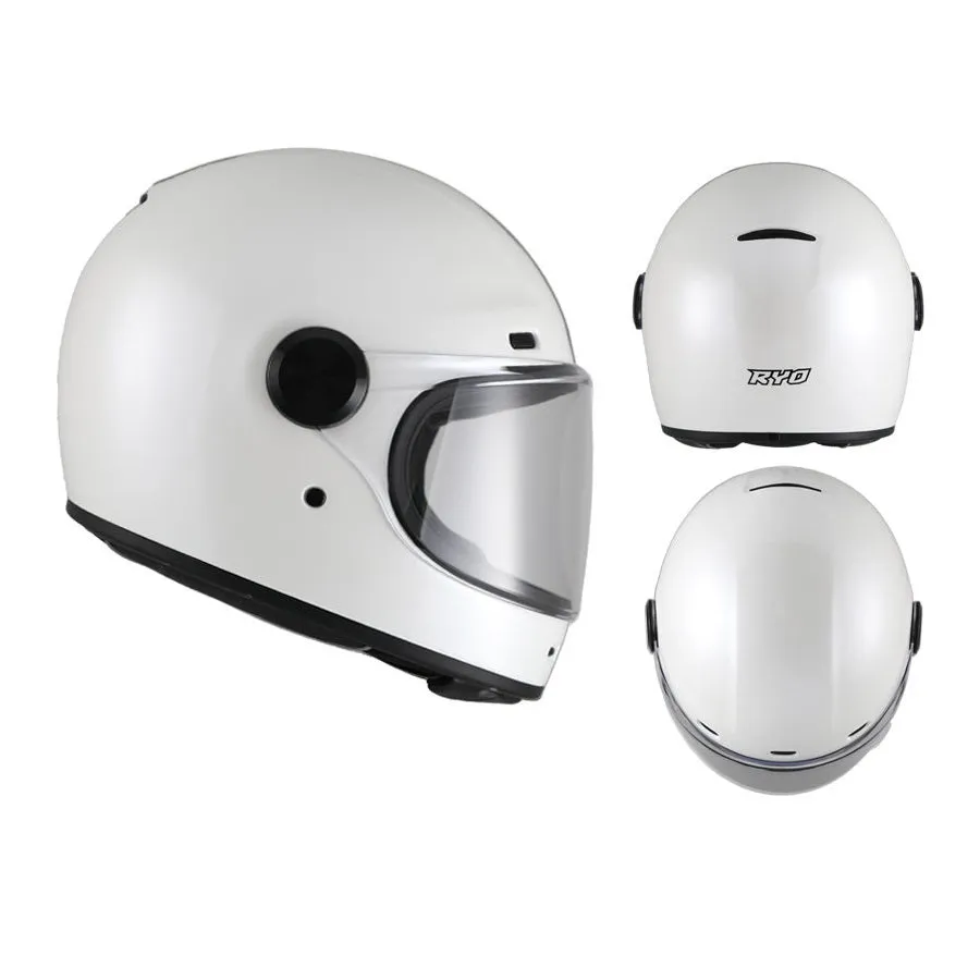RYO RF-6V MOTORCYCLE FULL FACE HELMET w/ FREE EXTRA VISOR