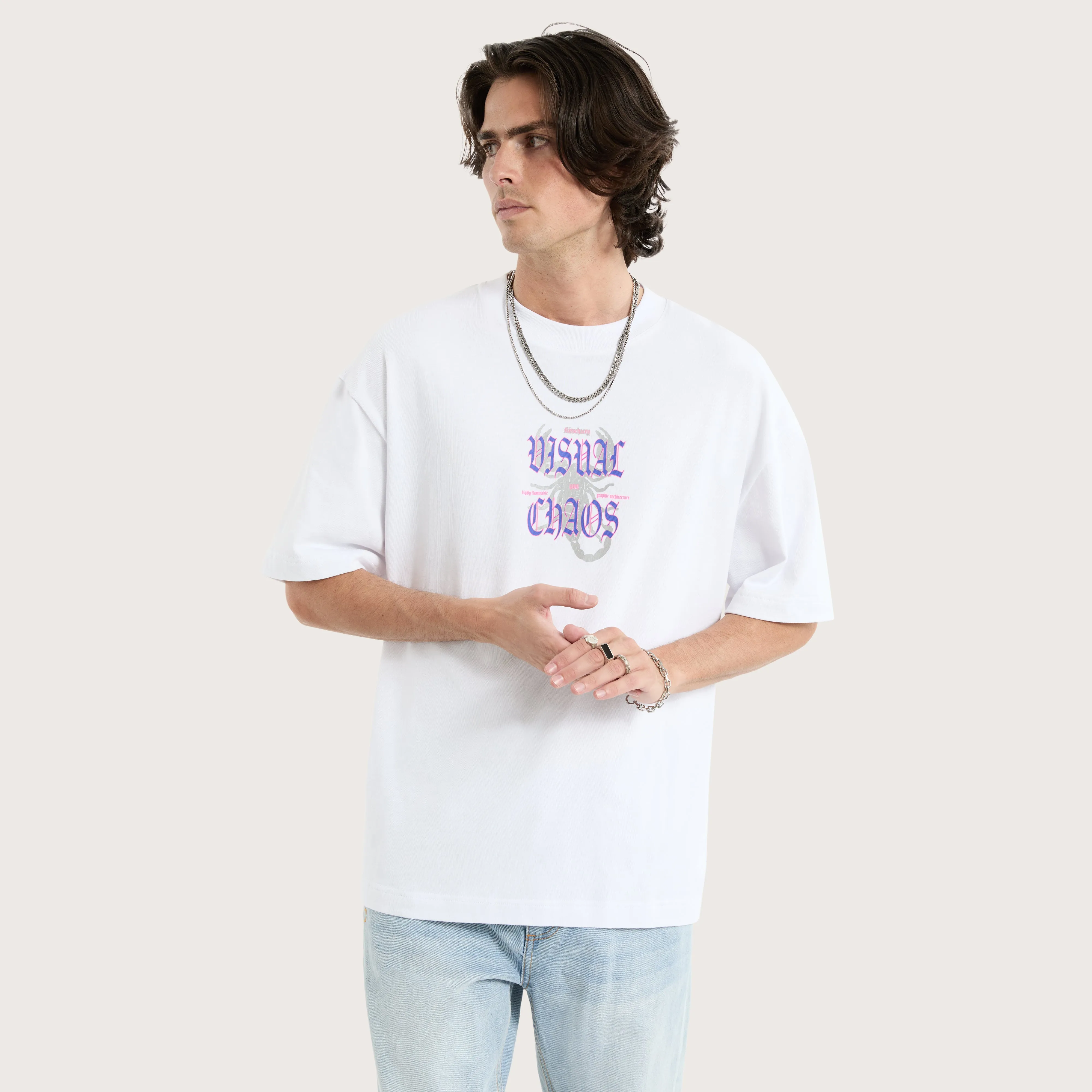 Scorpio Street Tee Optical White