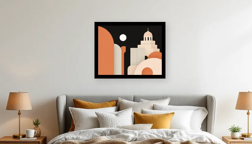 Serene Architectural Harmony Wall Art Poster