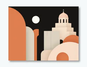 Serene Architectural Harmony Wall Art Poster