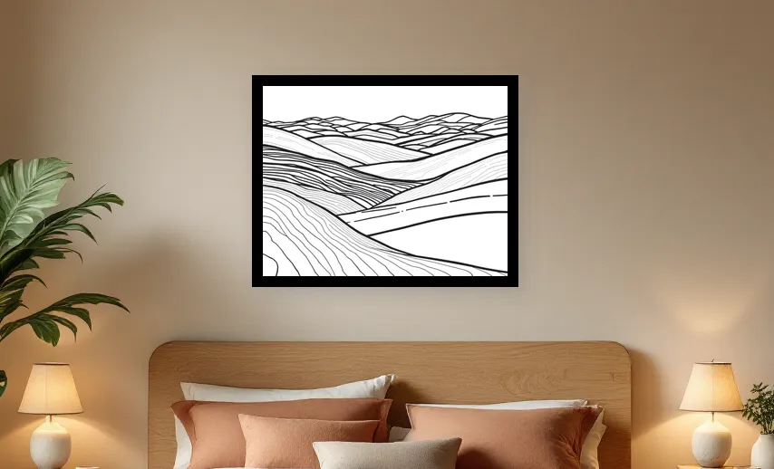 Serene Minimalist Landscape Wall Art Poster