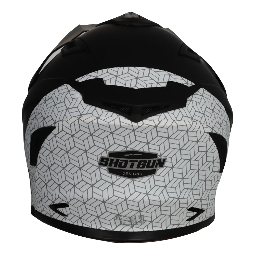 Sg1 Ultra  Prism Motorcycle Helmet Matt Black / Grey / White
