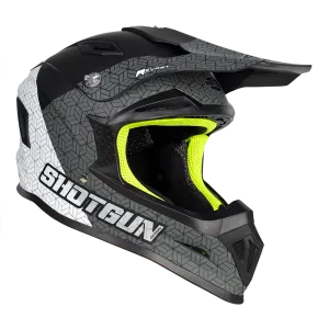 Sg1 Ultra  Prism Motorcycle Helmet Matt Black / Grey / White