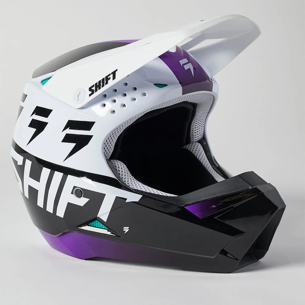 SHIFT WHITE LABEL UV HELMET [WHITE/ULTRAVIOLET]