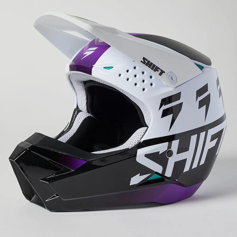 SHIFT WHITE LABEL UV HELMET [WHITE/ULTRAVIOLET]