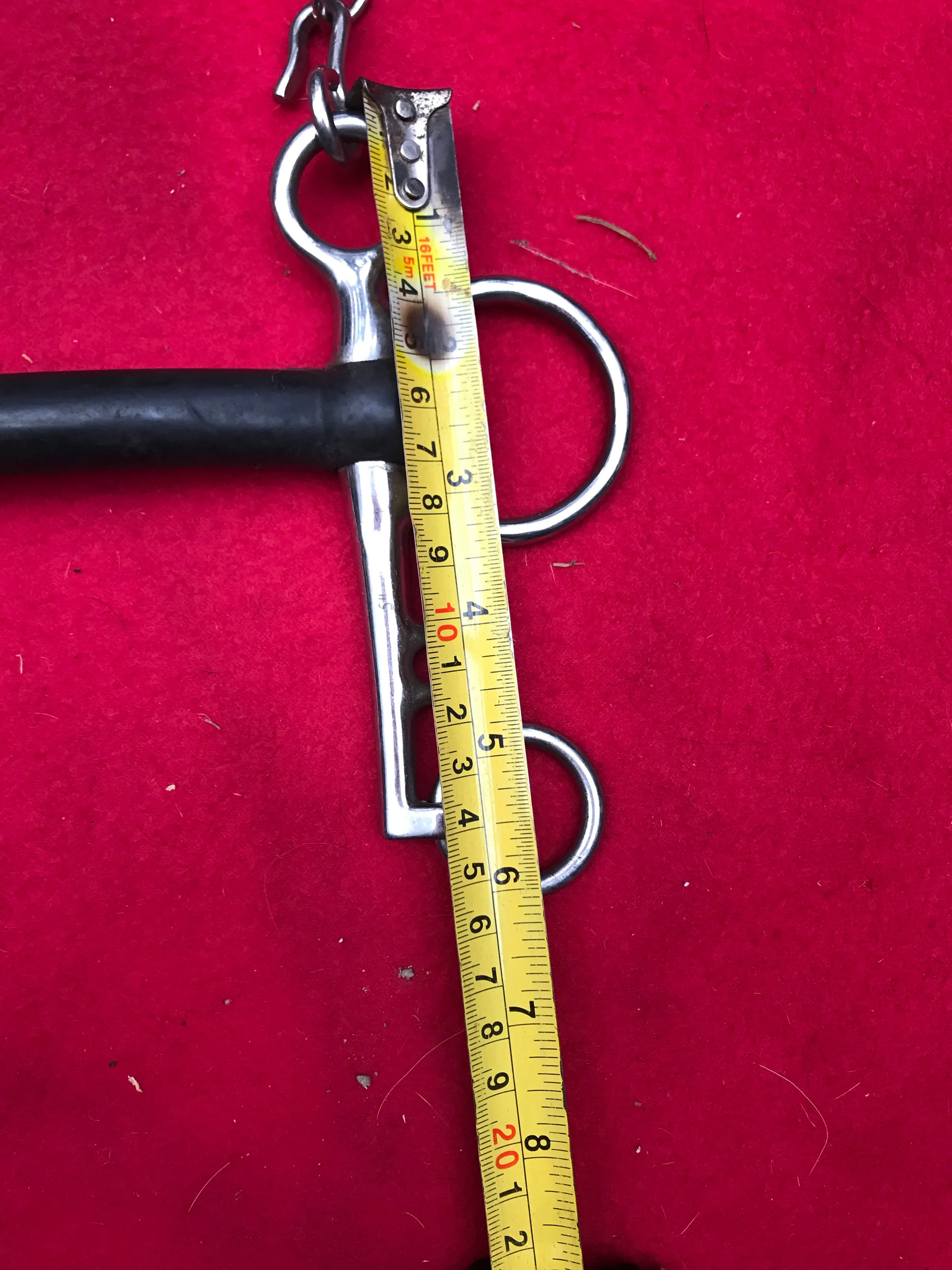 shires 5” rubber pelham with chain FREE POSTAGE