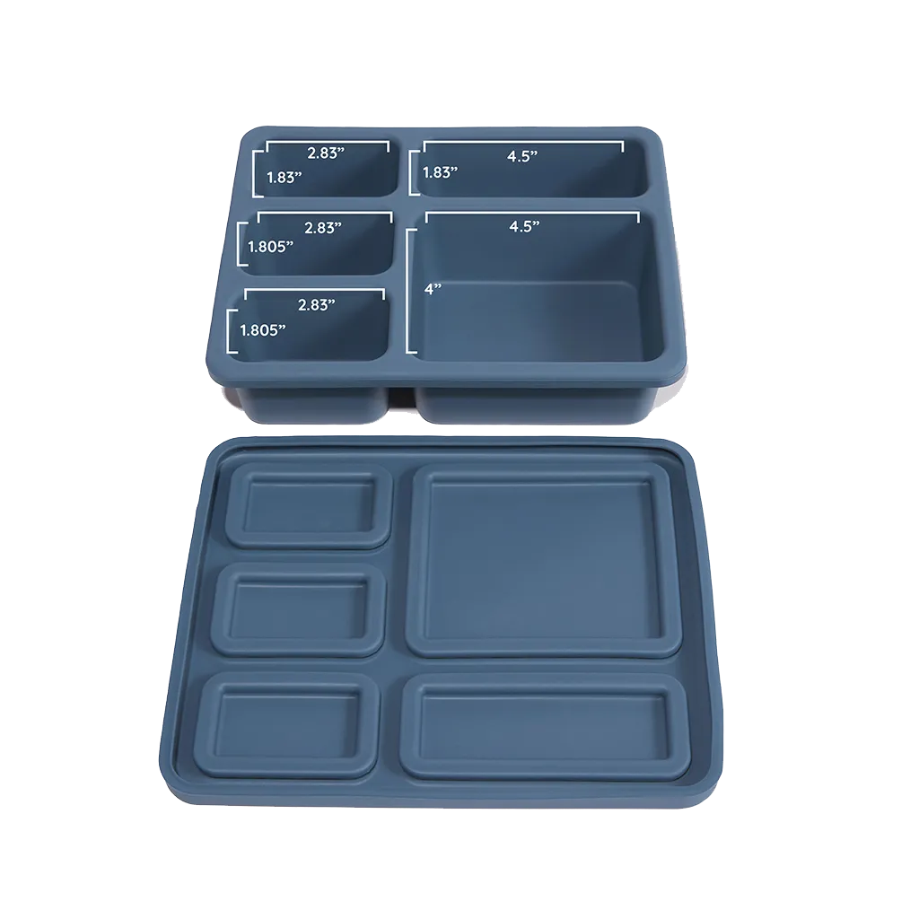 Silicone Bento Box | Newport Blue