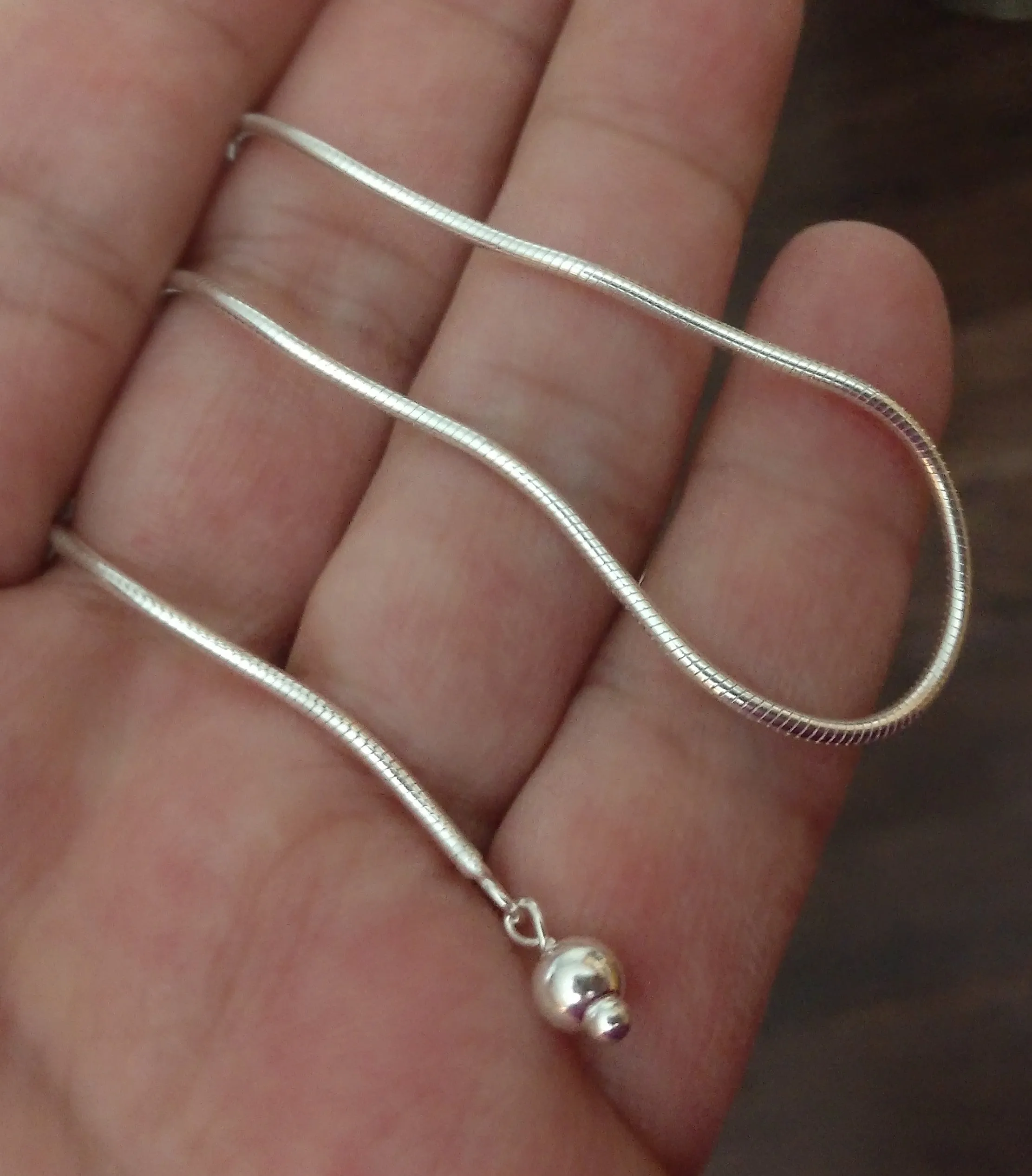 Sliding Adjustable Chain | Sterling Silver Specialty Chain | Womens