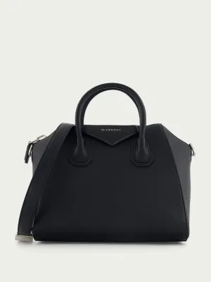 Small Antigona Bag In Grained Leather