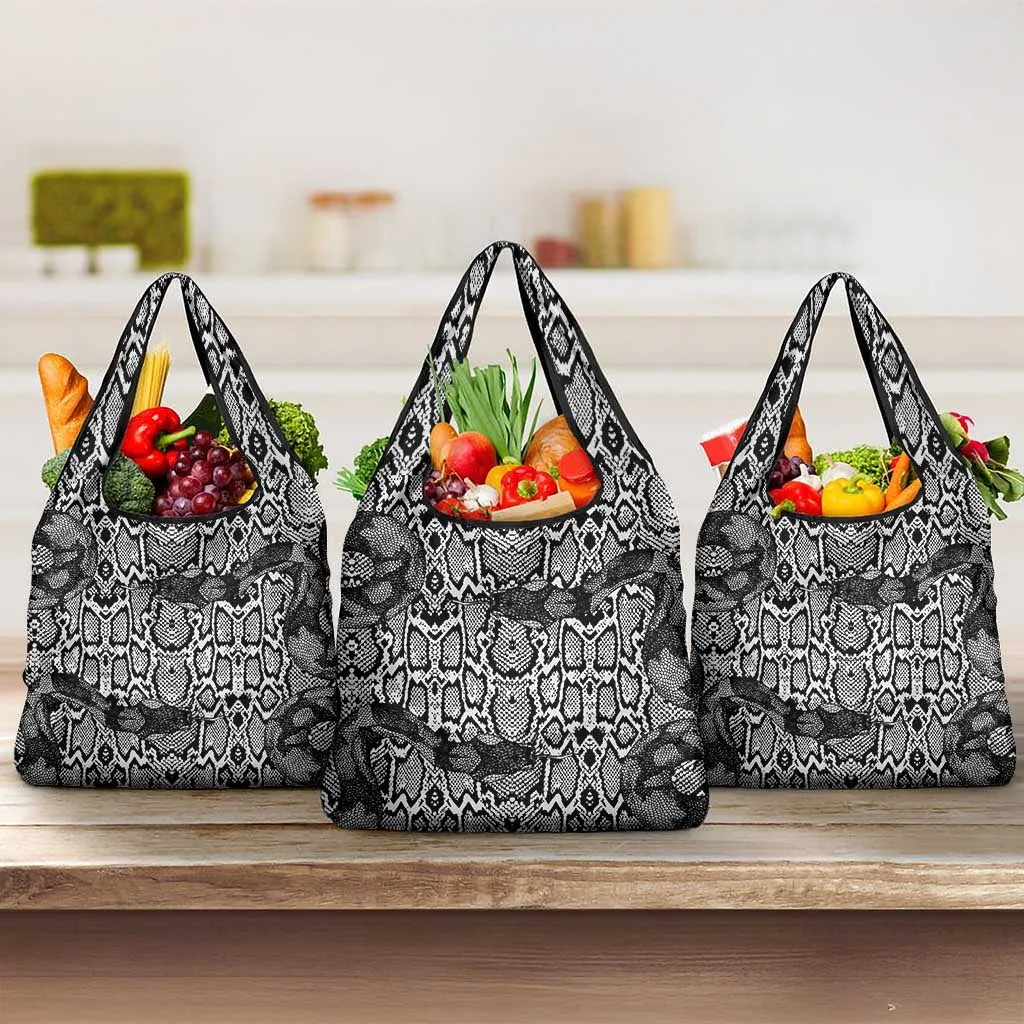 Snake African Skin Animals Pattern Grocery Bag LT15