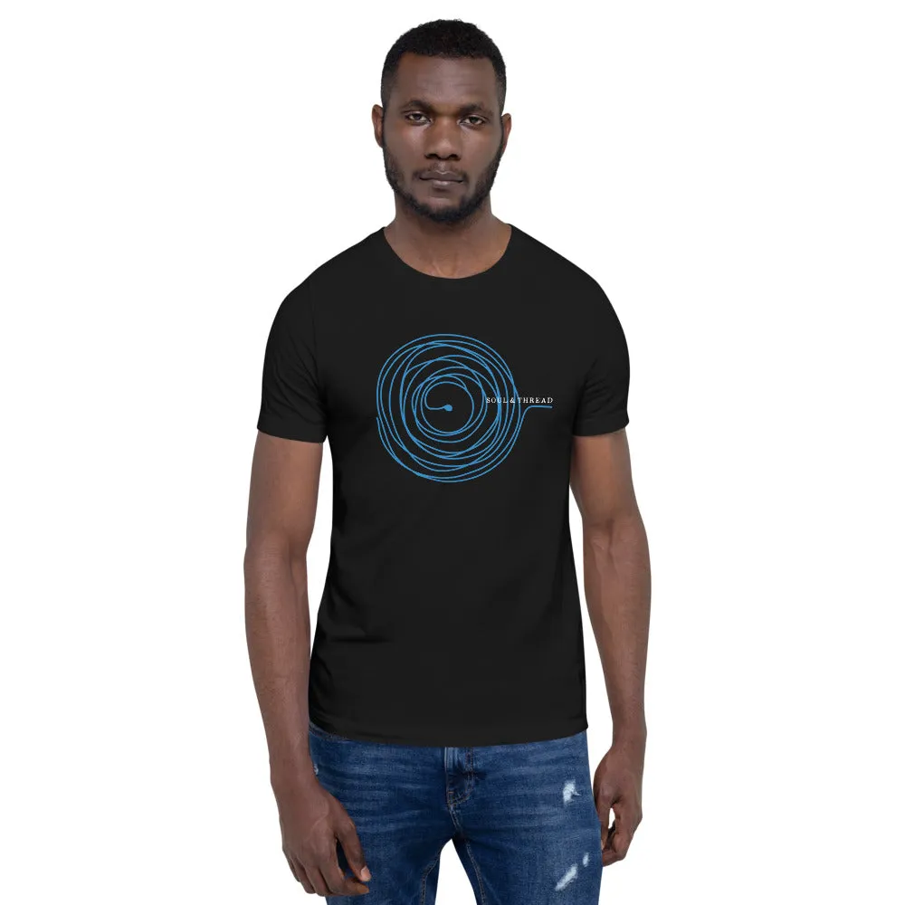 Soul & Thread Record and Needle Unisex T-Shirt (Short-Sleeve)