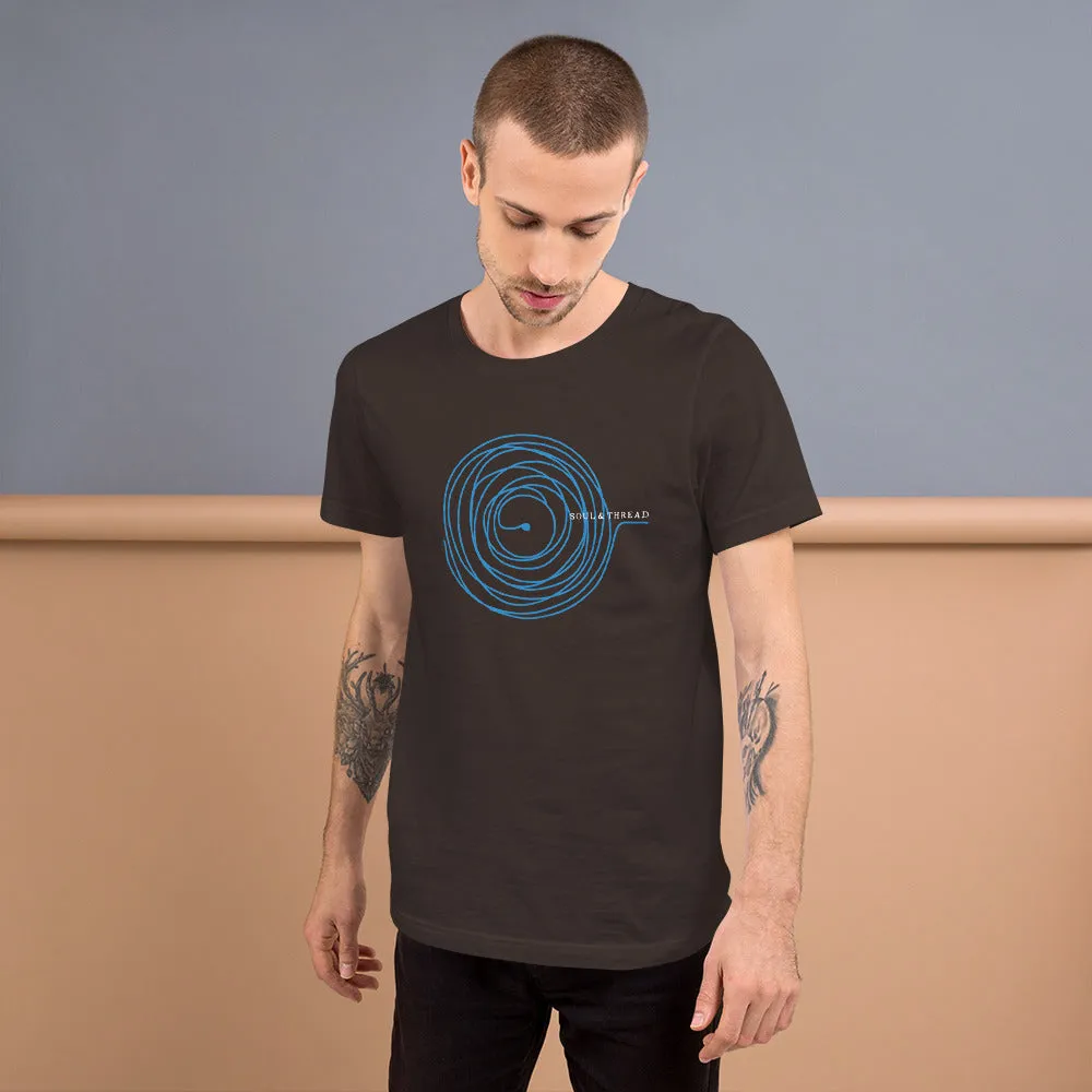 Soul & Thread Record and Needle Unisex T-Shirt (Short-Sleeve)